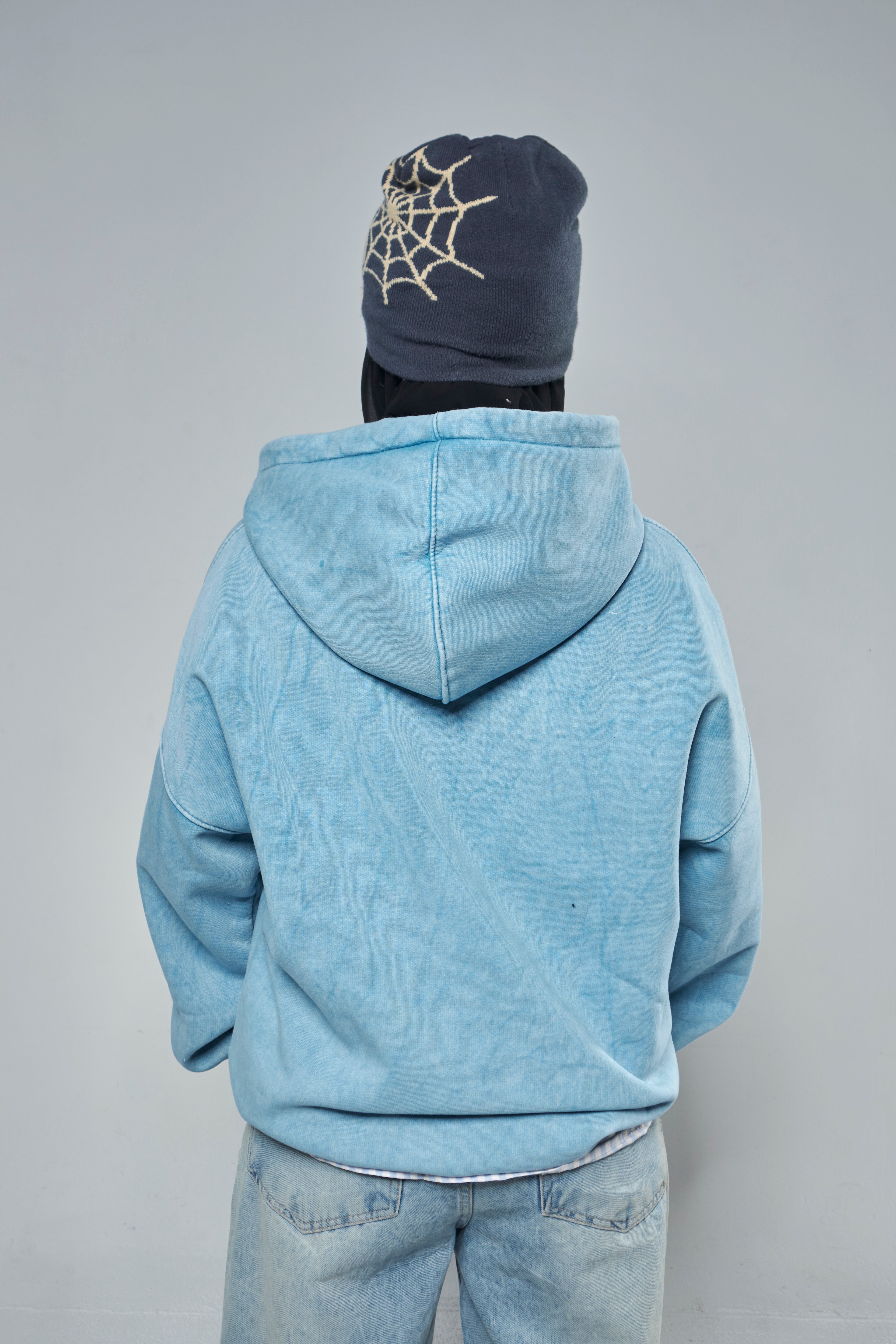 Washed Light Blue Hoodie