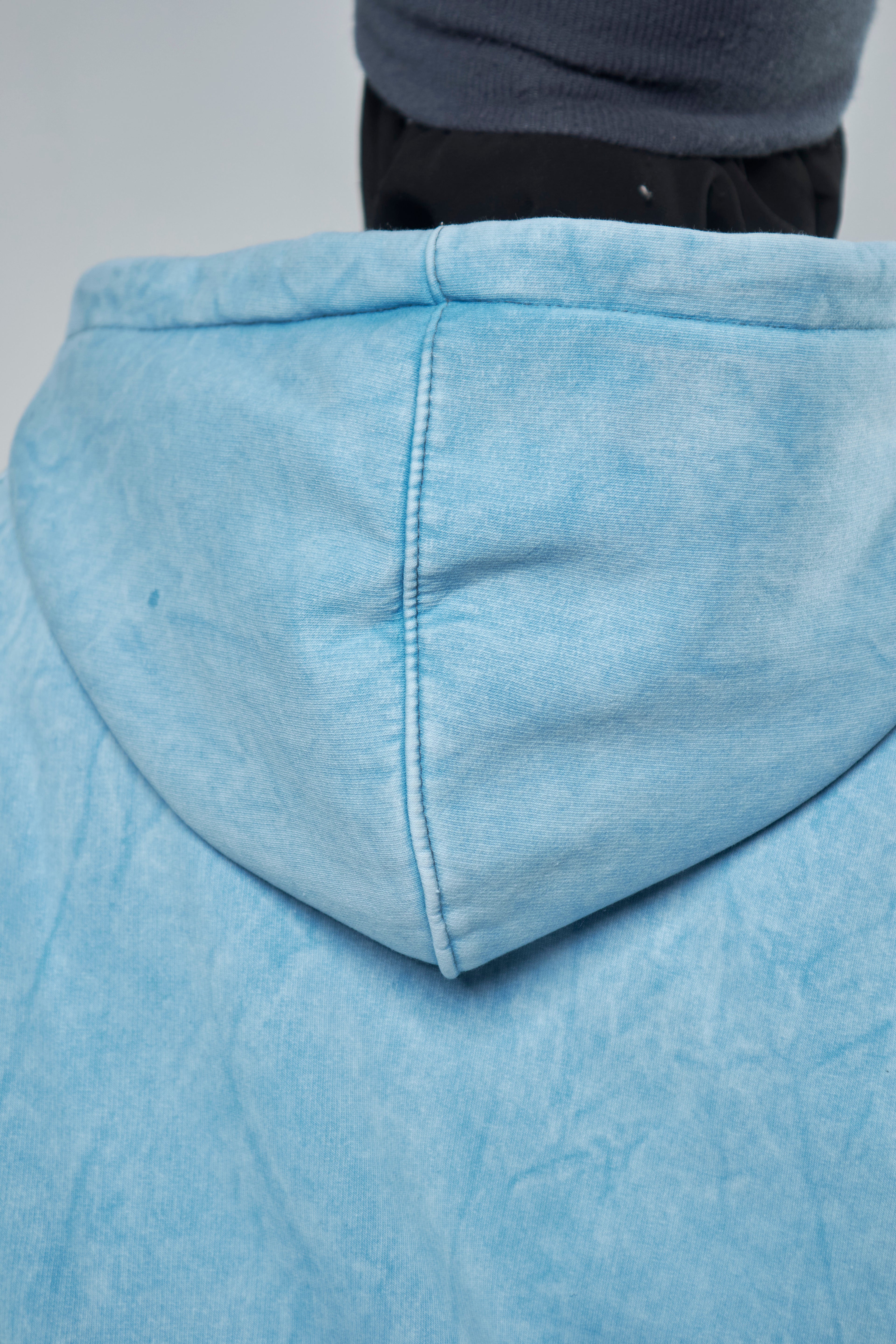 Washed Light Blue Hoodie