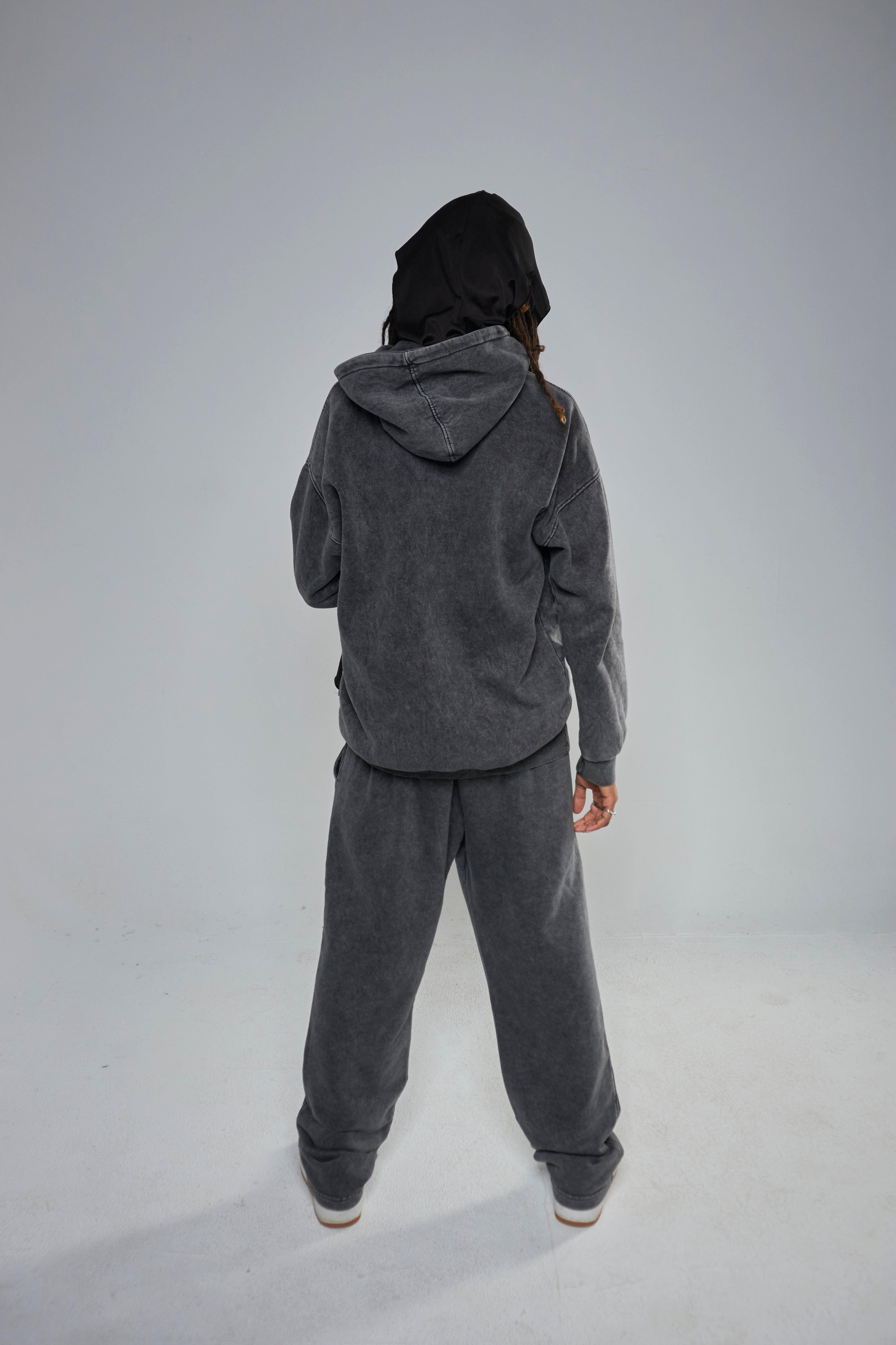 Washed Charcoal Relaxed Set