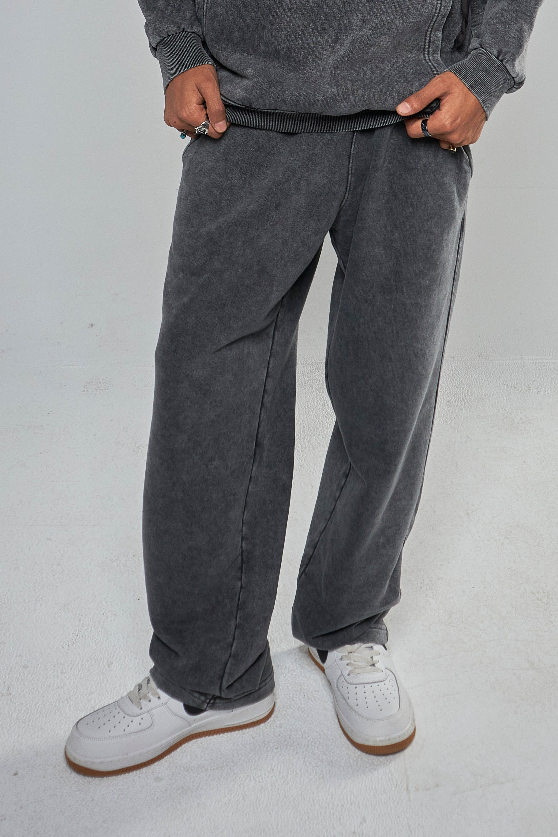 Washed Charcoal Sweat Pants